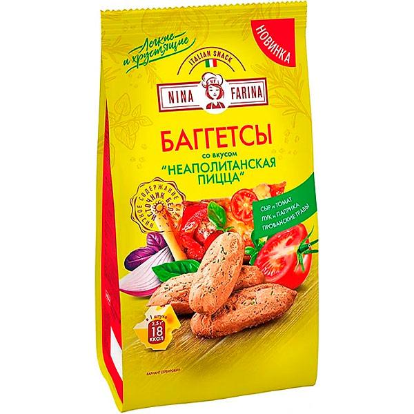Баггетсы Nina Farina со вкусом Неаполитанская пицца 65 гр., флоу-пак
