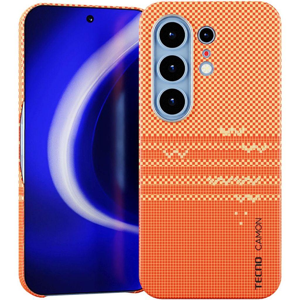 Чехол (клип-кейс) KRUTOFF для Tecno Camon 50 Ultra, оранжевый [1071711]