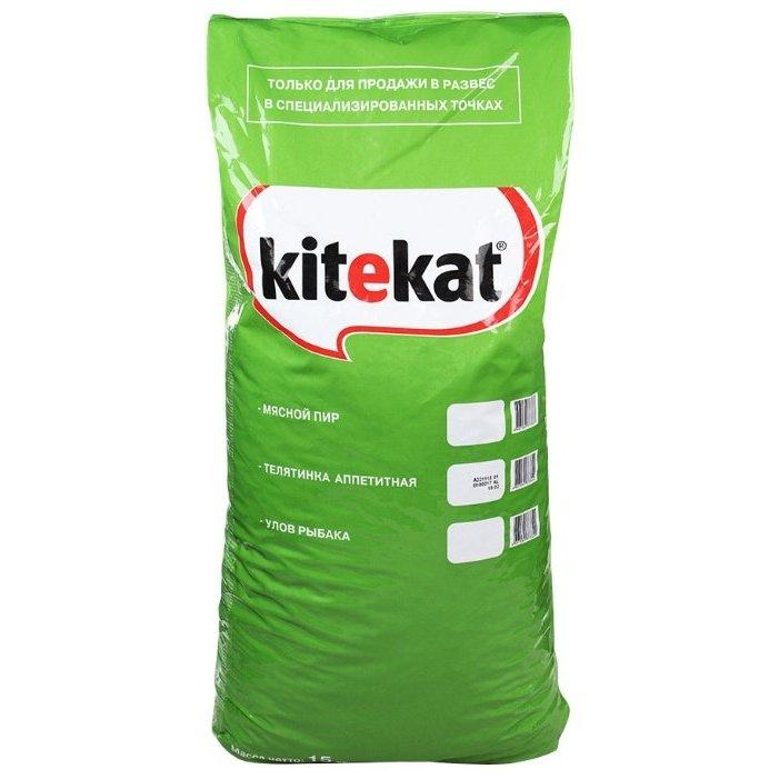Корм для кошек сухой Kitekat телятинка аппетитная 15 кг., пакет