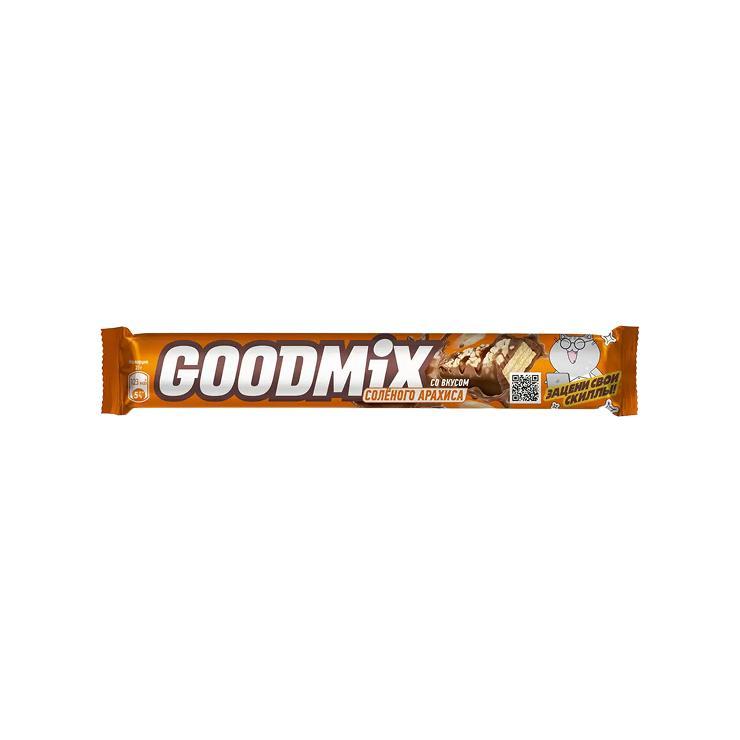 Батончик шоколадный Goodmix соленый арахис 40 гр., флоу-пак