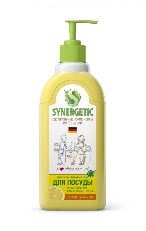 Средство для мытья посуды Synergetic лимон концентрированное 500 мл., ПЭТ