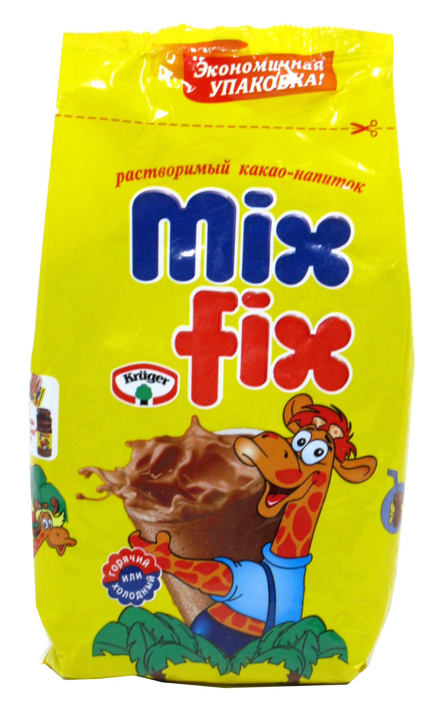 Какао Mix Fix растворимое с витаминами 500 гр., флоу-пак