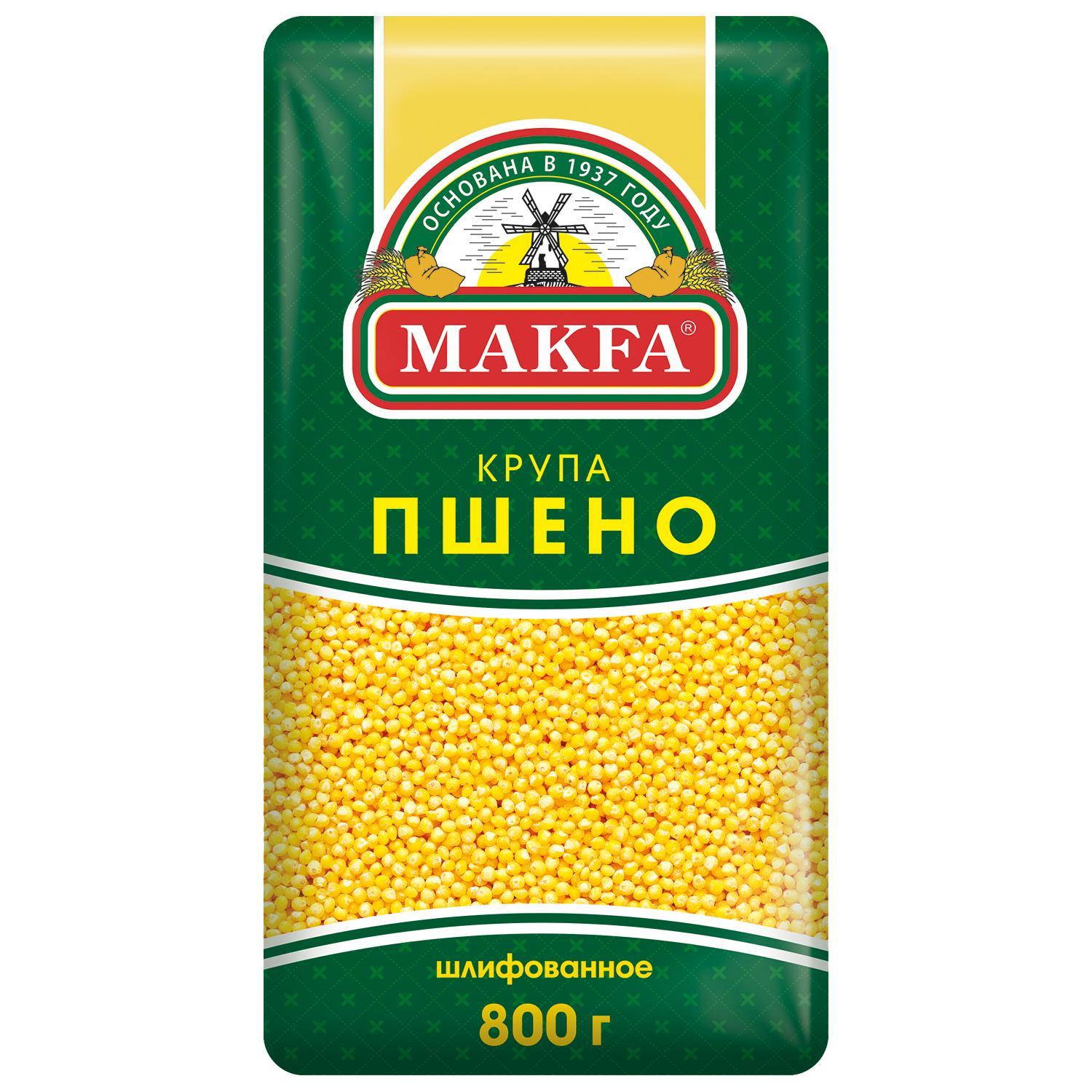 Крупа Makfa пшеничная шлифованная 800 гр., флоу-пак