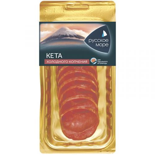 Балык особый, холодного копчения, Русское Море Кета 120 гр., Вакуумная упаковка
