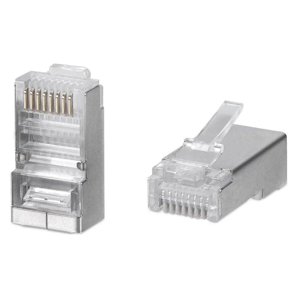 Коннектор CABEUS 8P8C-SH кат.5E RJ45 серебристый