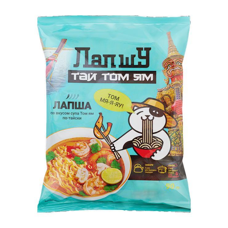 Лапша быстрого приготовления ЛапшУ том ям 90 гр., флоу-пак