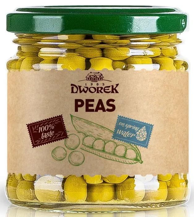 Горошек Dworek зеленый 212 мл., стекло