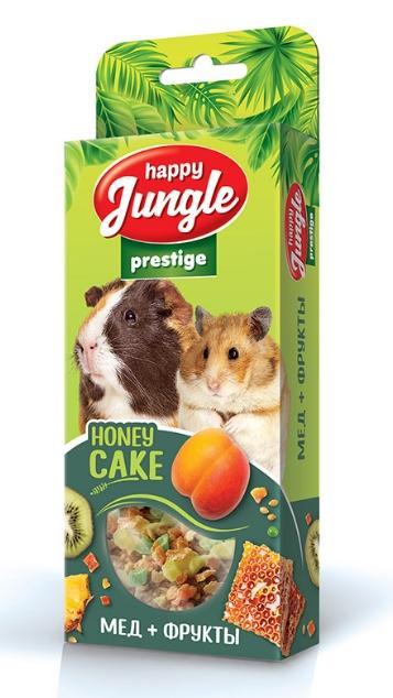 Корзиночки для грызунов Happy Jungle Prestige с медом и фруктами 3 шт. 85 гр., картон