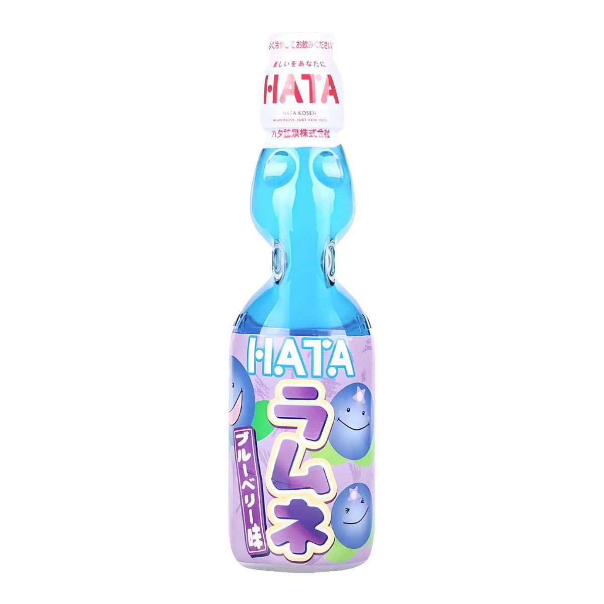 Напиток газированный Hata Ramune Lemonade Blueberry голубика Япония 200 мл., ПЭТ