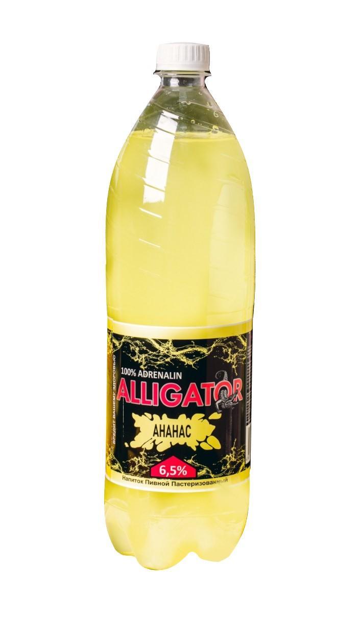 Напиток пивной Alligator ананас 6,5% 1,35 л., ПЭТ