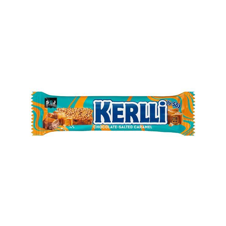Батончик Kerlli соленая карамель злаковый 50 гр., флоу-пак