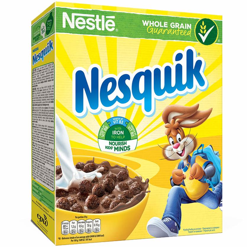 Готовый завтрак Nesquik шоколадные шарики 510 гр., картон