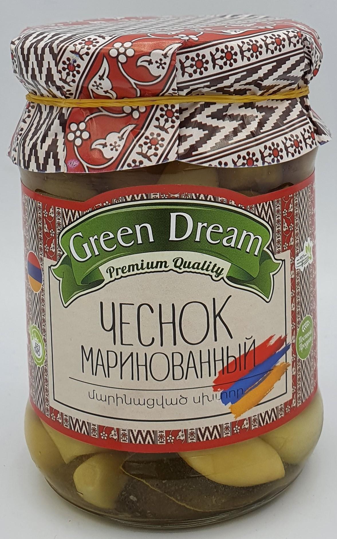 Чеснок Green Dream мариннный , 300 гр, стекло