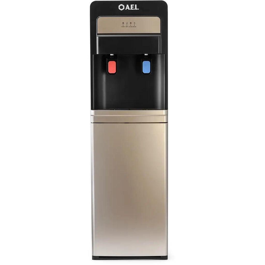 Кулер "AEL" LD-AEL-805a black/gold напольный, электрон, нижняя загр, черный с золотым (УКАЗАН ВЕС БРУТТО)