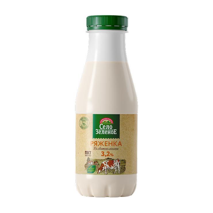 Ряженка Село Зелёное, 3,2%, 430 гр., ПЭТ