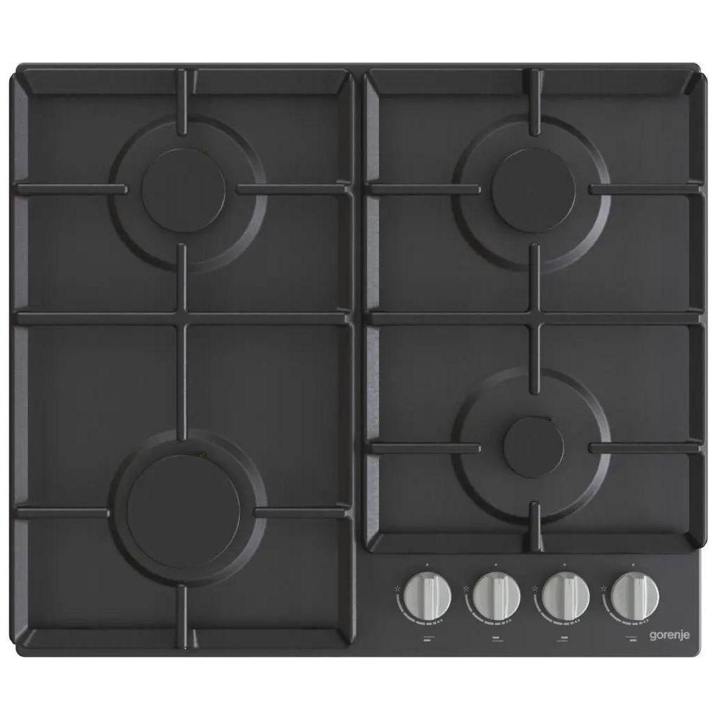 Газовая варочная панель Gorenje G641EXB, 4 конфорки, металл, черный