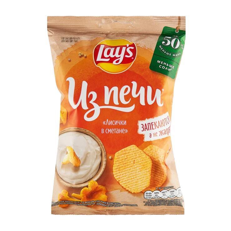 Чипсы Lay's из печи лисички в сметане 81 гр., флоу-пак