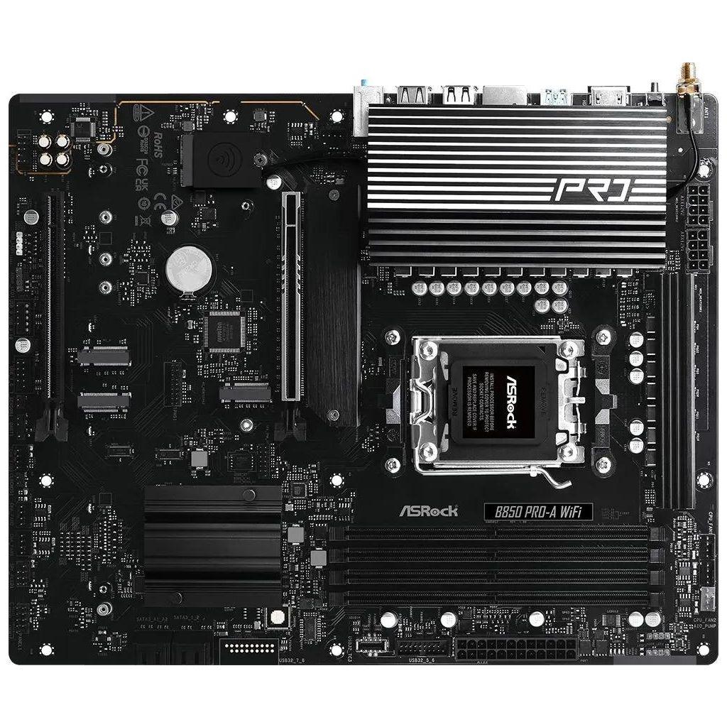 Материнская плата ASROCK B850 PRO-A WIFI, Socket AM5, AMD B850, ATX, Ret