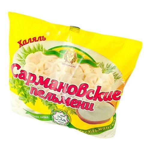 Пельмени Сарман Агро мусульманские сармановские халяль 400 гр., флоу-пак