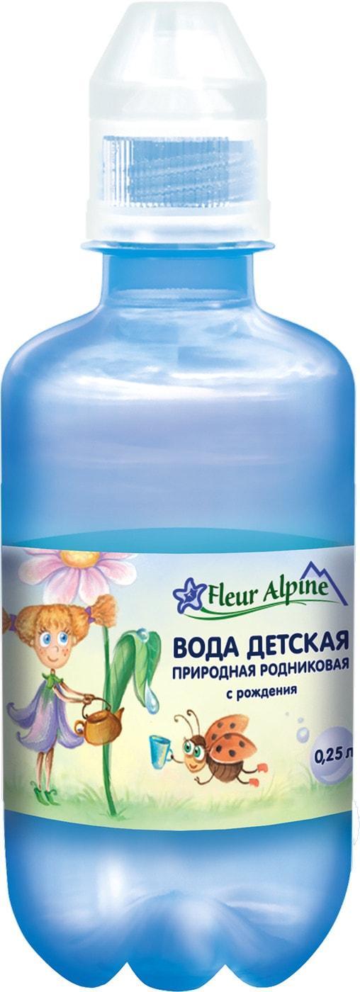 Вода Fleur Alpine детская природная родниковая негазированная с 0 месяцев 250 мл., ПЭТ