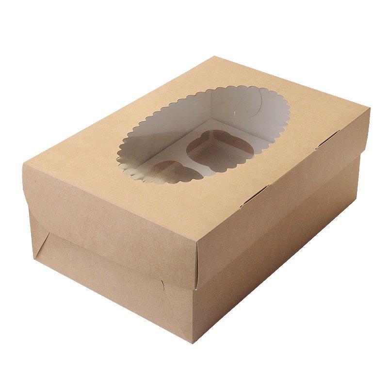 Коробка Do ECO, 250х170х100 мм., ECO MUF 6, с окном, коричн/белый, 150 шт.