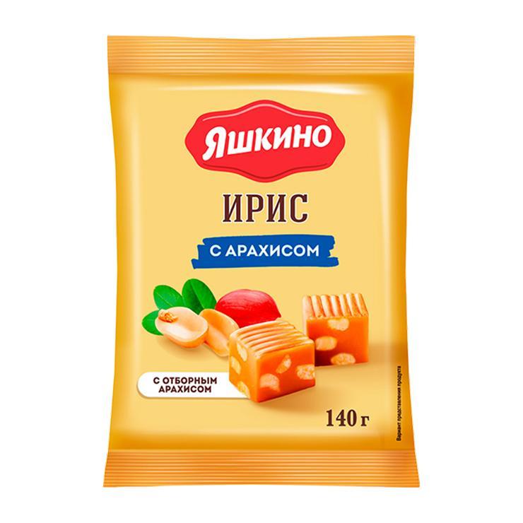 Ирис Яшкино с арахисом 140 гр., флоу-пак