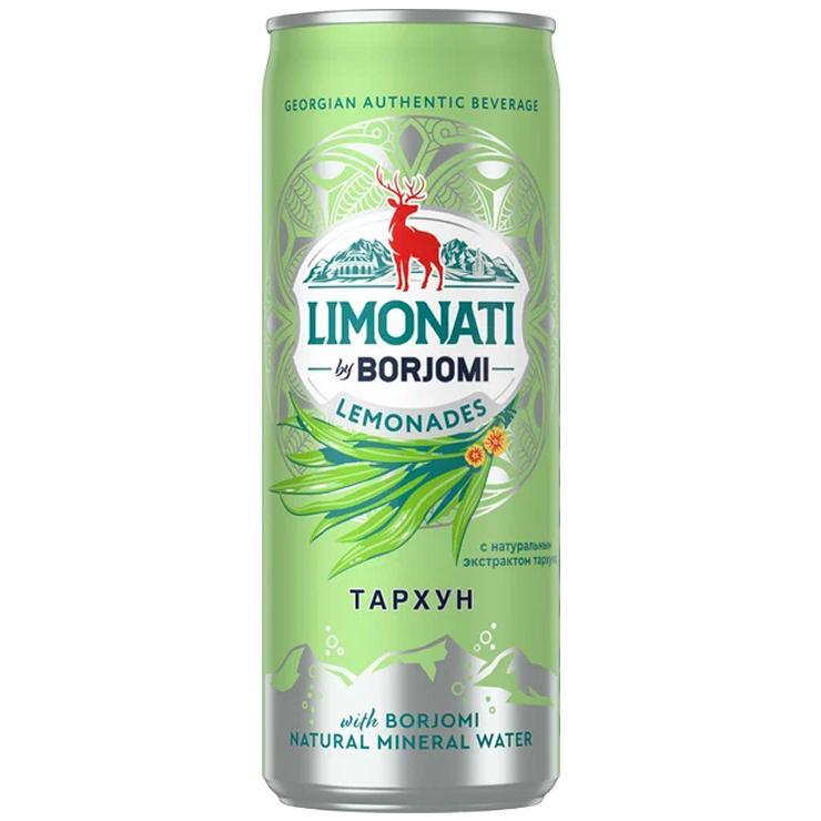 Напиток газированный Borjomi limonati тархун Грузия 330 мл., ж/б