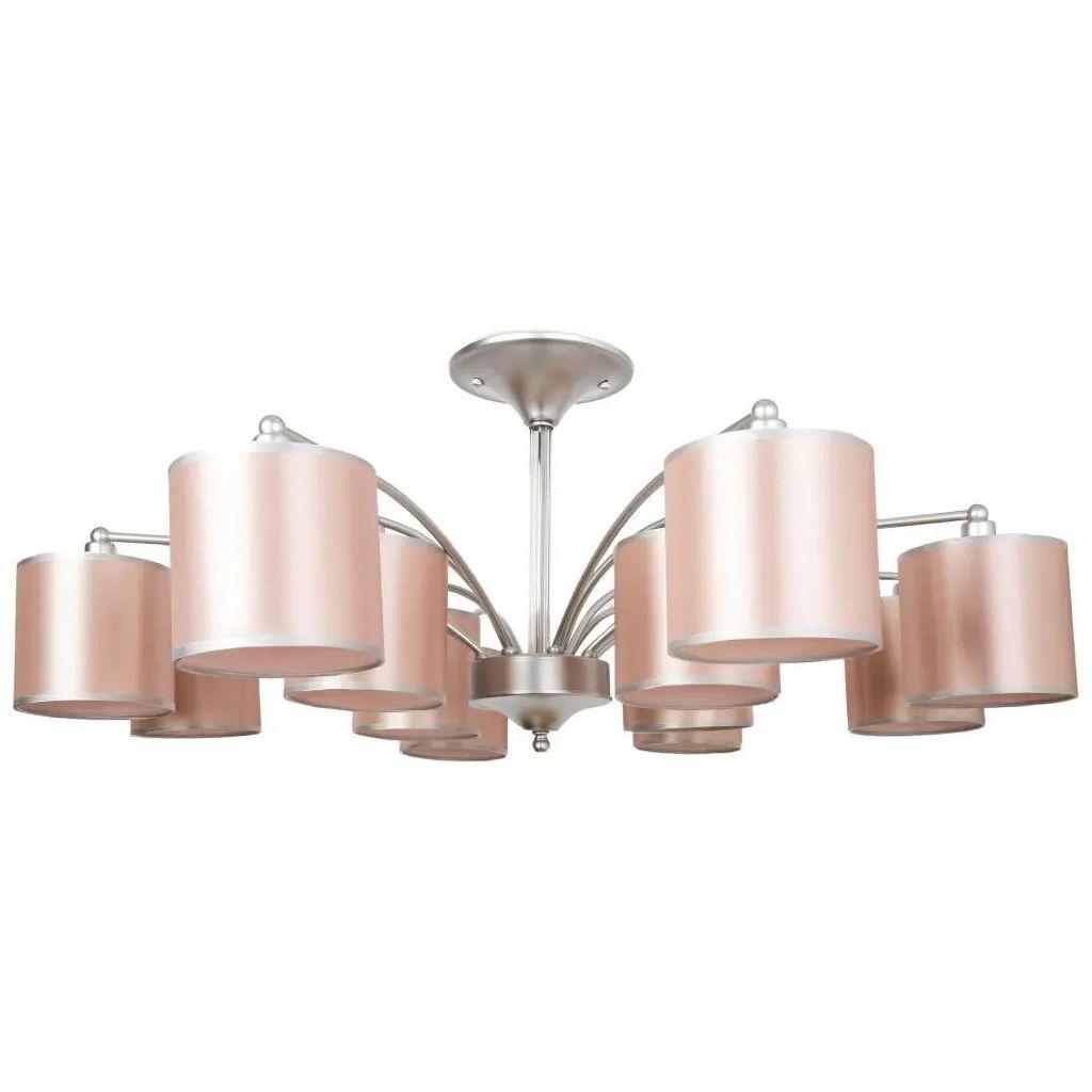 Люстра Hiper Peach H161-0, 12 х 40 Вт, розовый/серебро