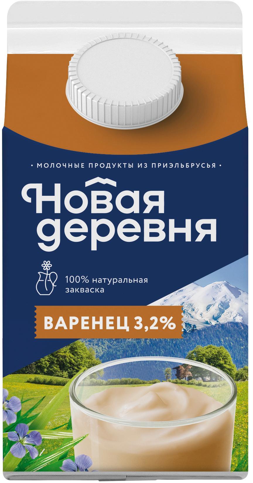 Варенец Новая Деревня 3,2%, 450 гр., тетра-пак