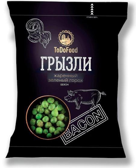 Горох жареный зеленый Грызли Бекон 35 гр., флоу-пак