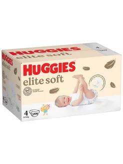 Подгузники HUGGIES Elite Soft 4 8-14кг, 108 шт, картон