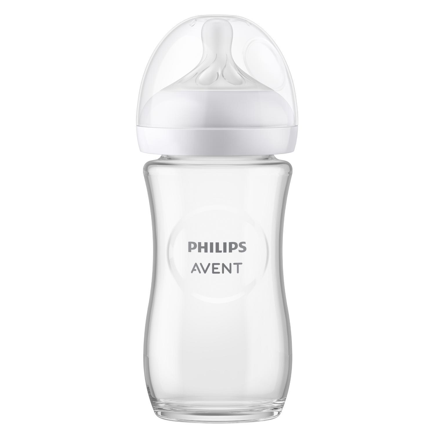 Cтеклянная бутылочка для кормления Philips Avent Natural Response SCY933/01, 240 мл, 1 шт, 1 мес+, картон