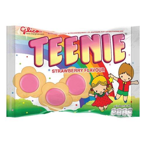 Бисквитное печенье Teenie Strawberry 45 гр., флоу-пак