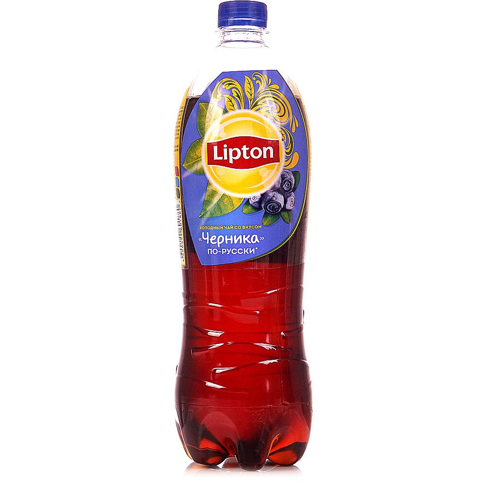 Чай холодный Lipton черный черника 1 л., ПЭТ