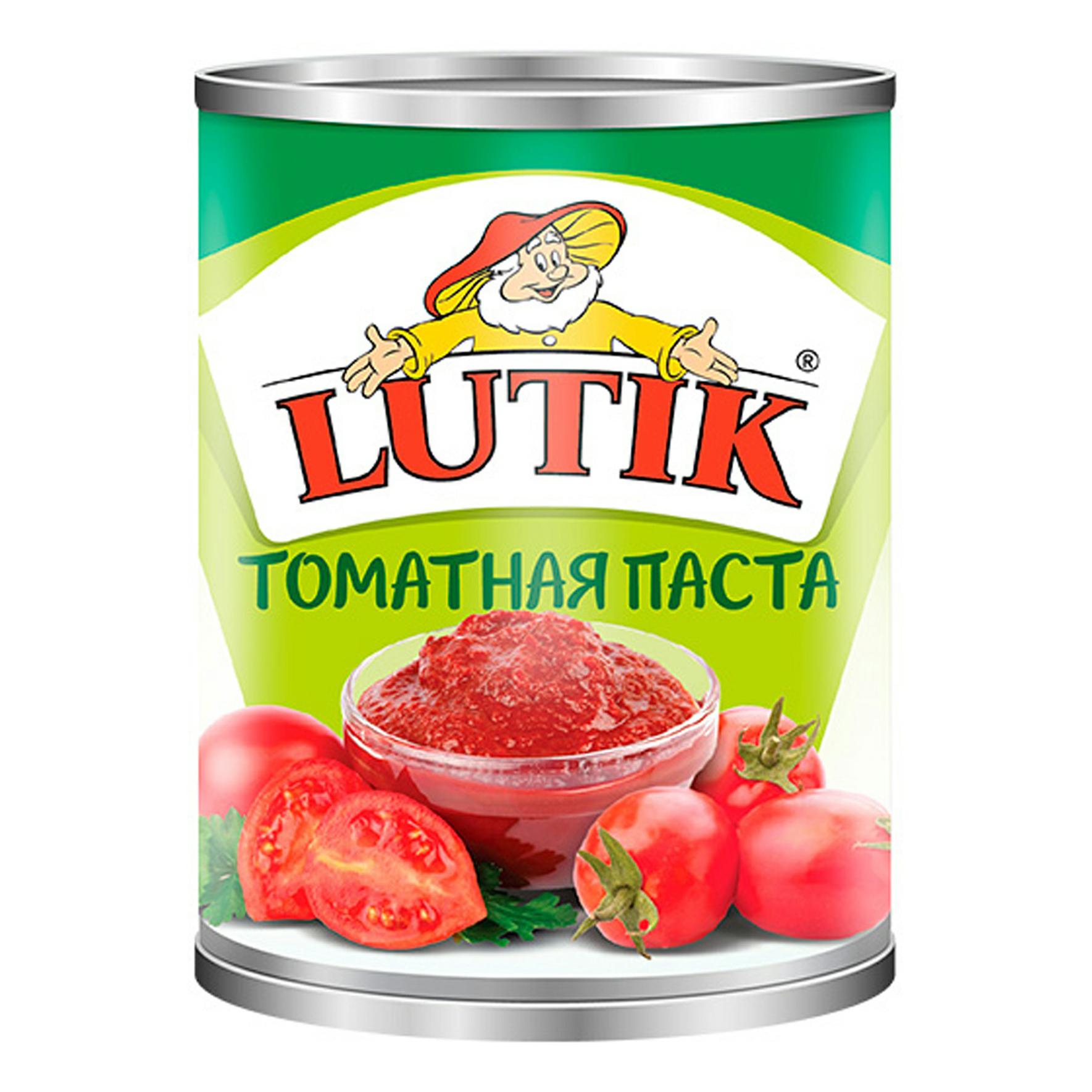 Томатная паста Lutik 800 гр., ж/б