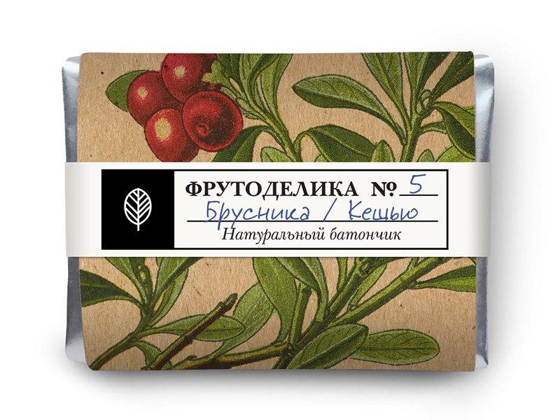 Батончик Frutodelica брусника кешью