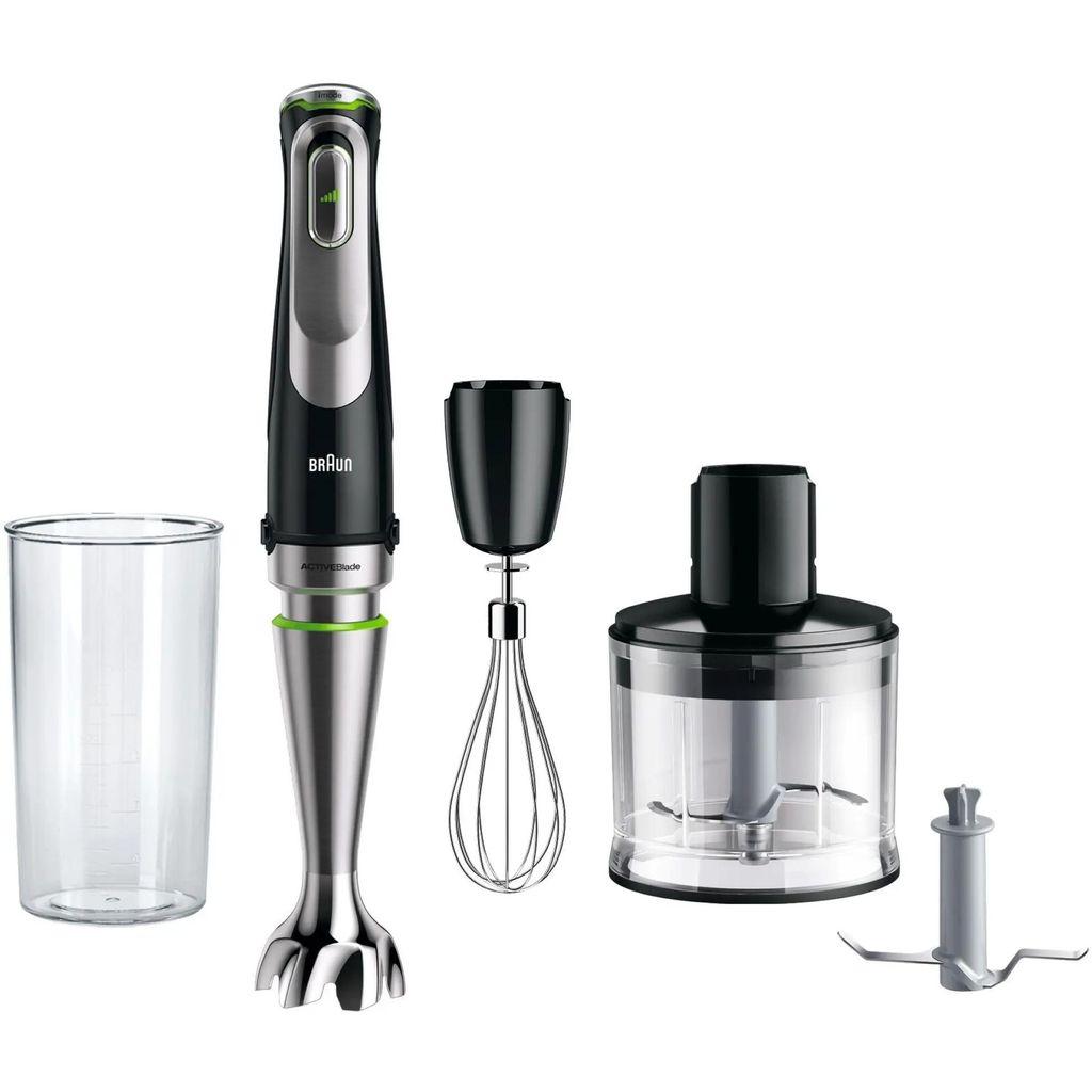 Блендер Braun MQ9135XI, погружной, черный/серебристый