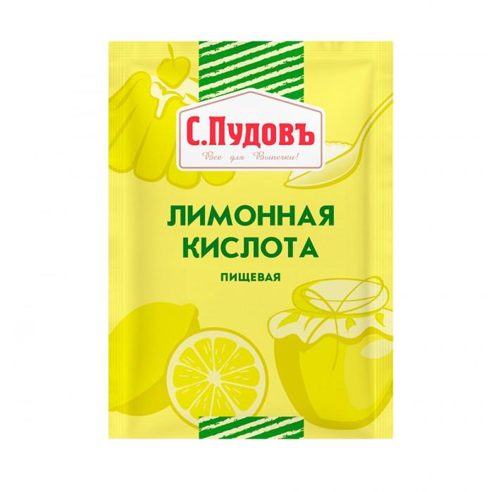 Лимонная кислота С.Пудовъ пищевая, 50 гр., сашет