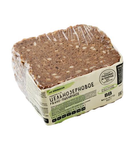 Изделие хлебобулочное ВкусВилл Цельнозерновое ржано-пшеничное 300 гр., пленка