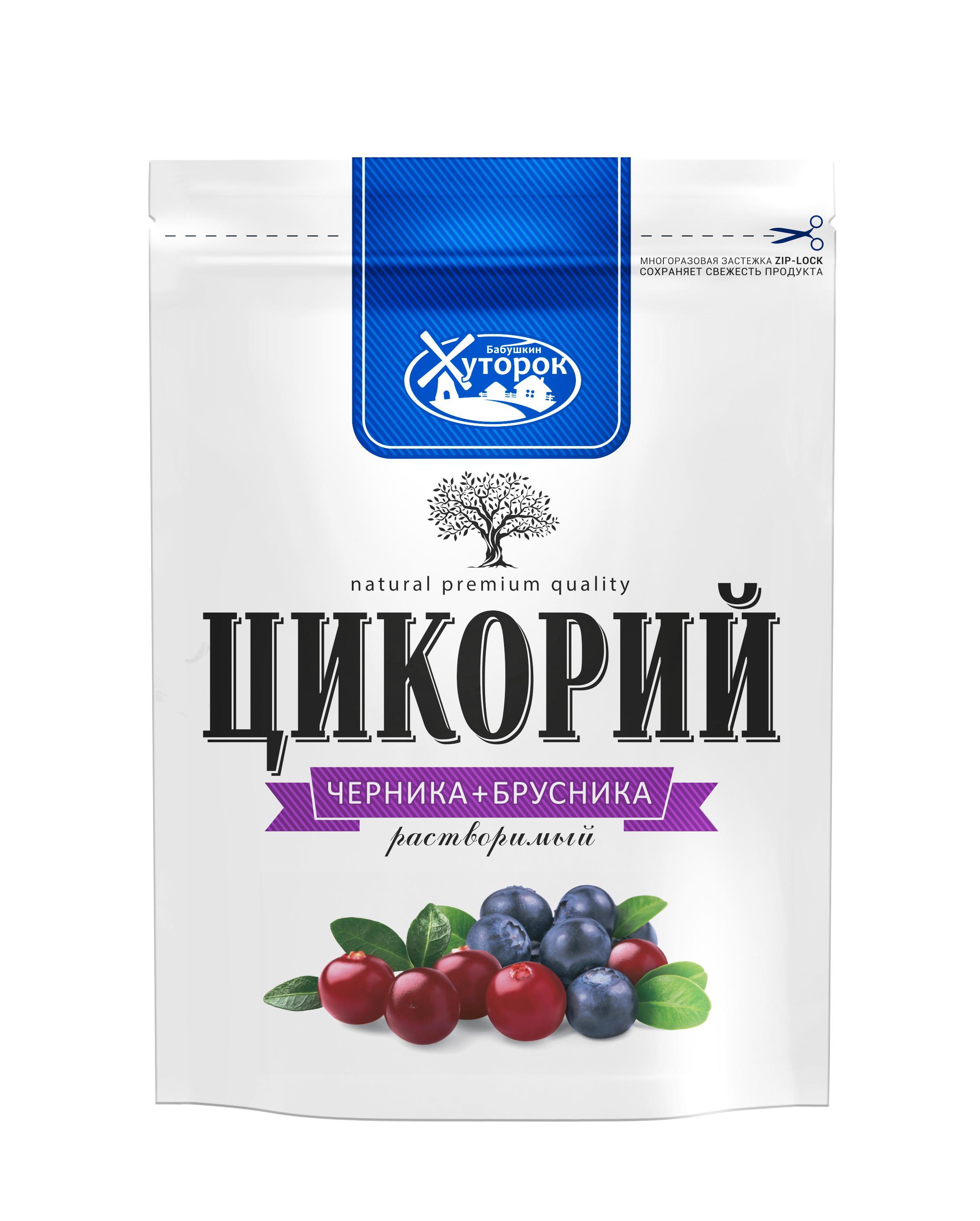 Цикорий Бабушкин хуторок с черникой и брусникой растворимый