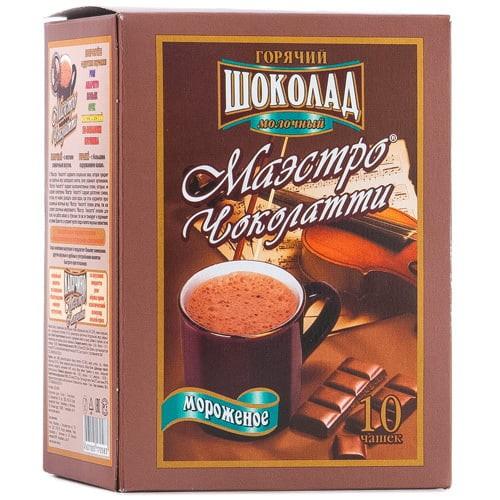 Какао-напиток Маэстро Чоколатти молочный мороженое горячий шоколад 25 гр., картон