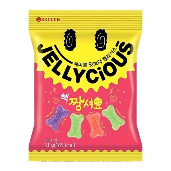 Мармелад жевательный Jellycious Super Sour Jelly Fruits 51 гр., флоу-пак