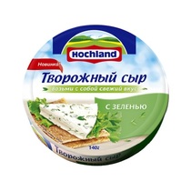 Сыр Hochland творожный зелень 21,6% 140 гр., картон