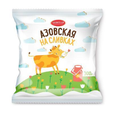 Конфеты Азовская КФ Азовская коровка на сливках 300 гр., флоу-пак