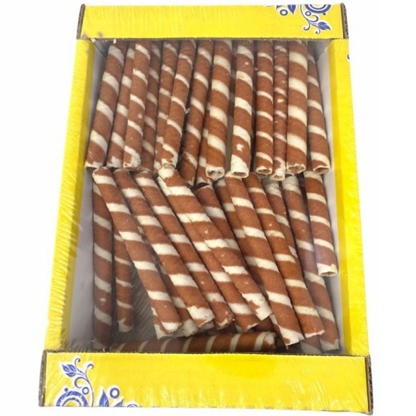 Вафельные трубочки Шоколад НКФ,3 кг., картон