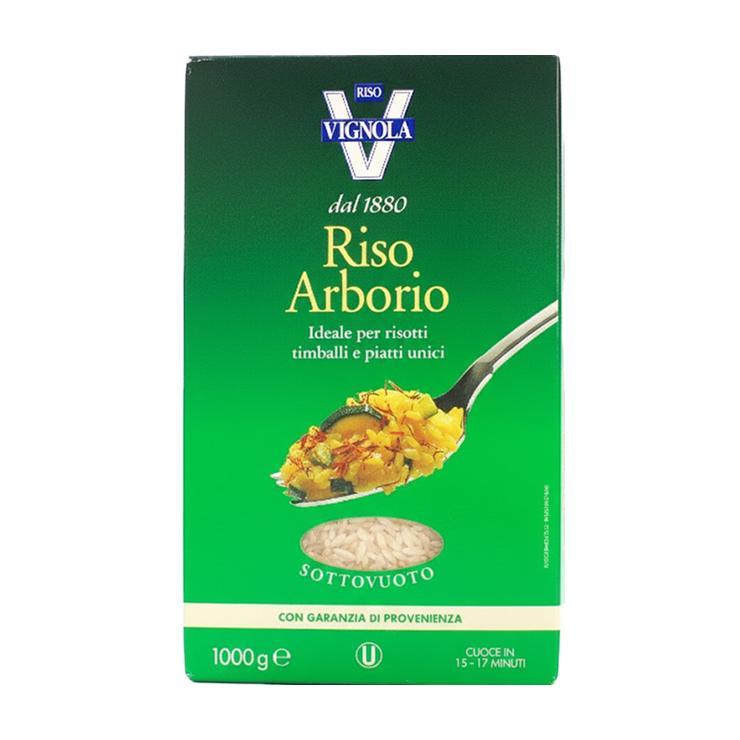 Рис Riso Vignola арборио белый среднезерный 1 кг., картон