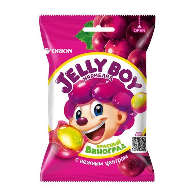 Мармелад жевательный Orion Jelly Boy красный виноград 44 гр., флоу-пак