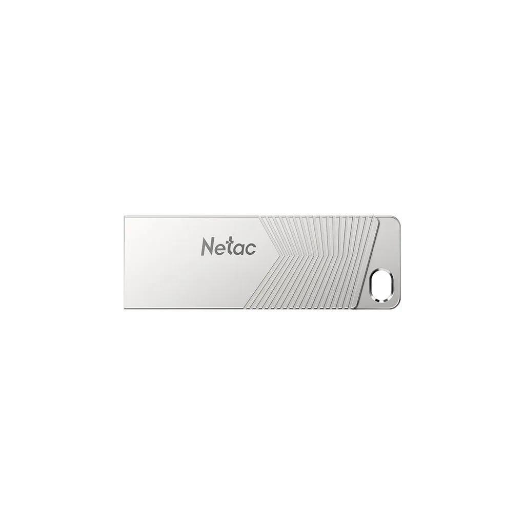 Флешка USB Netac UM1 64ГБ, USB3.2, серебристый [nt03um1n-064g-32pn]