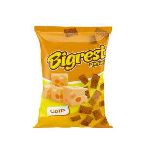 Гренки BigRest со вкусом сыра 40 гр., флоу-пак