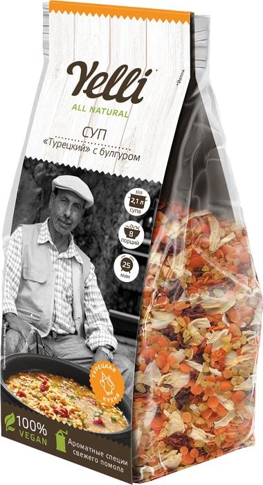 Суп Yelli Турецкий с булгуром 250 гр., флоу-пак